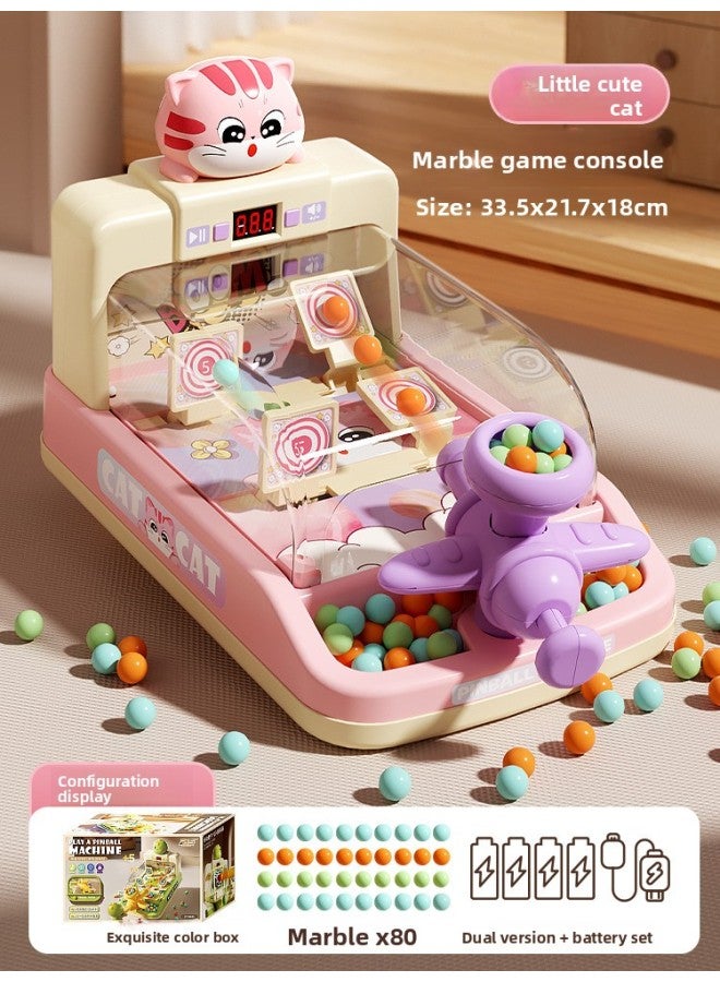 Children's Home Electric Shooting Pinball Tabletop Game Console Baby Educational Large Dinosaur Pinball Game Console